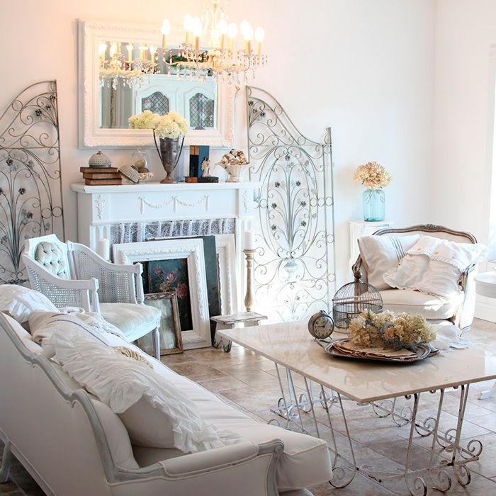 How to achieve the shabby chic style in your living room